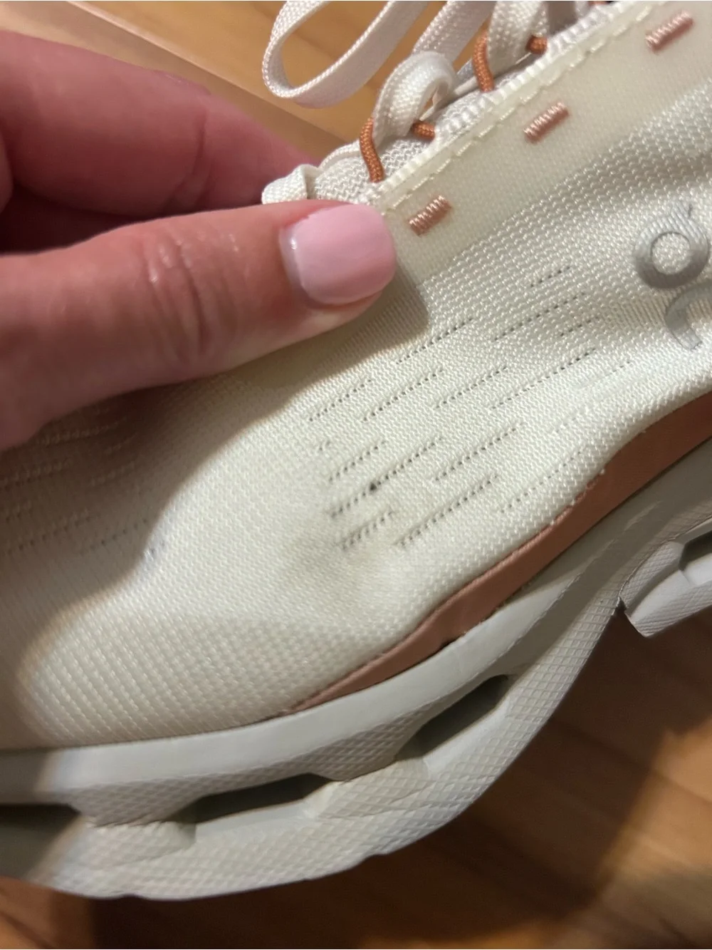 On Running Women's Cloudspark White/Navy Running Shoes